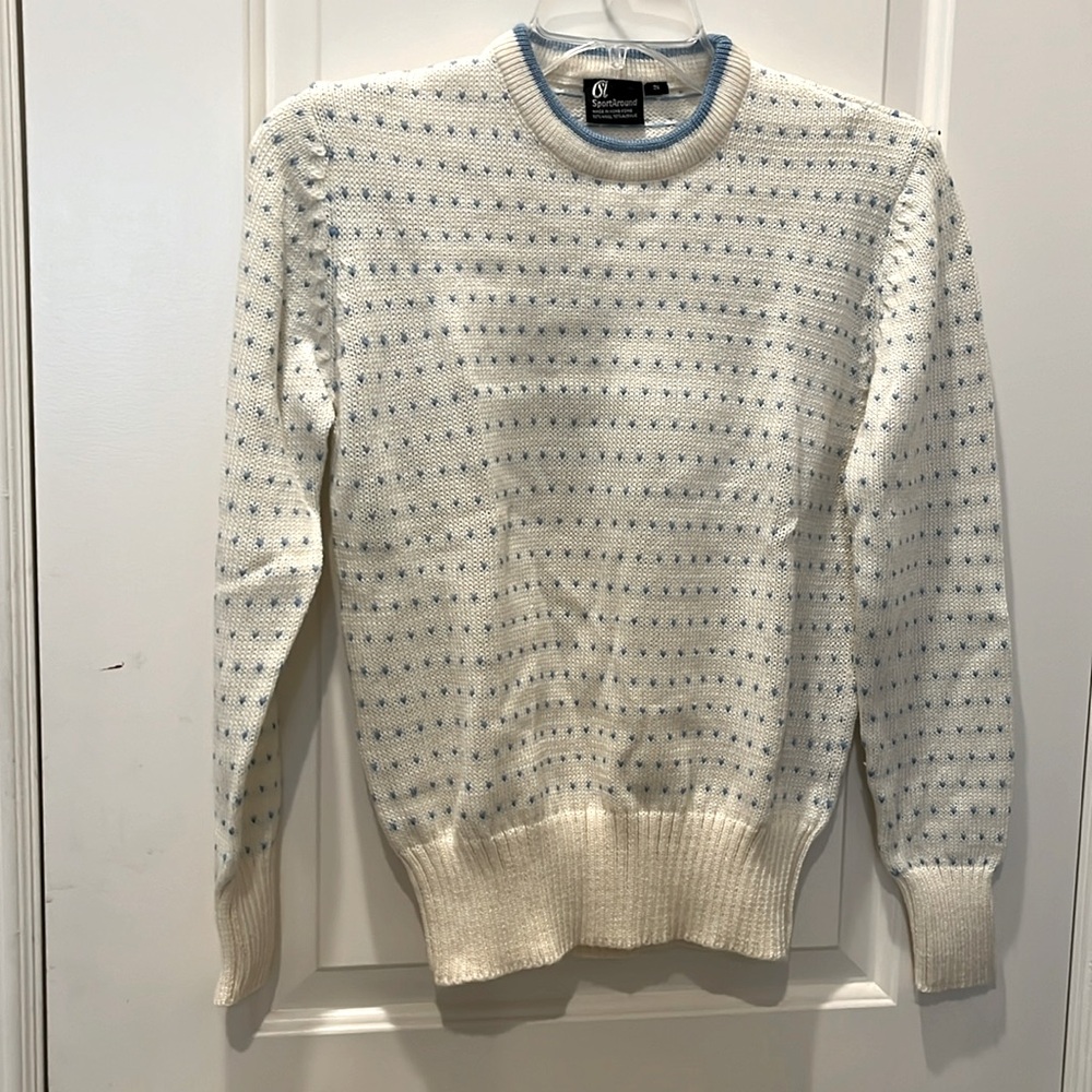 Ski sweater Small wool & acrylic new never worn matching cap included